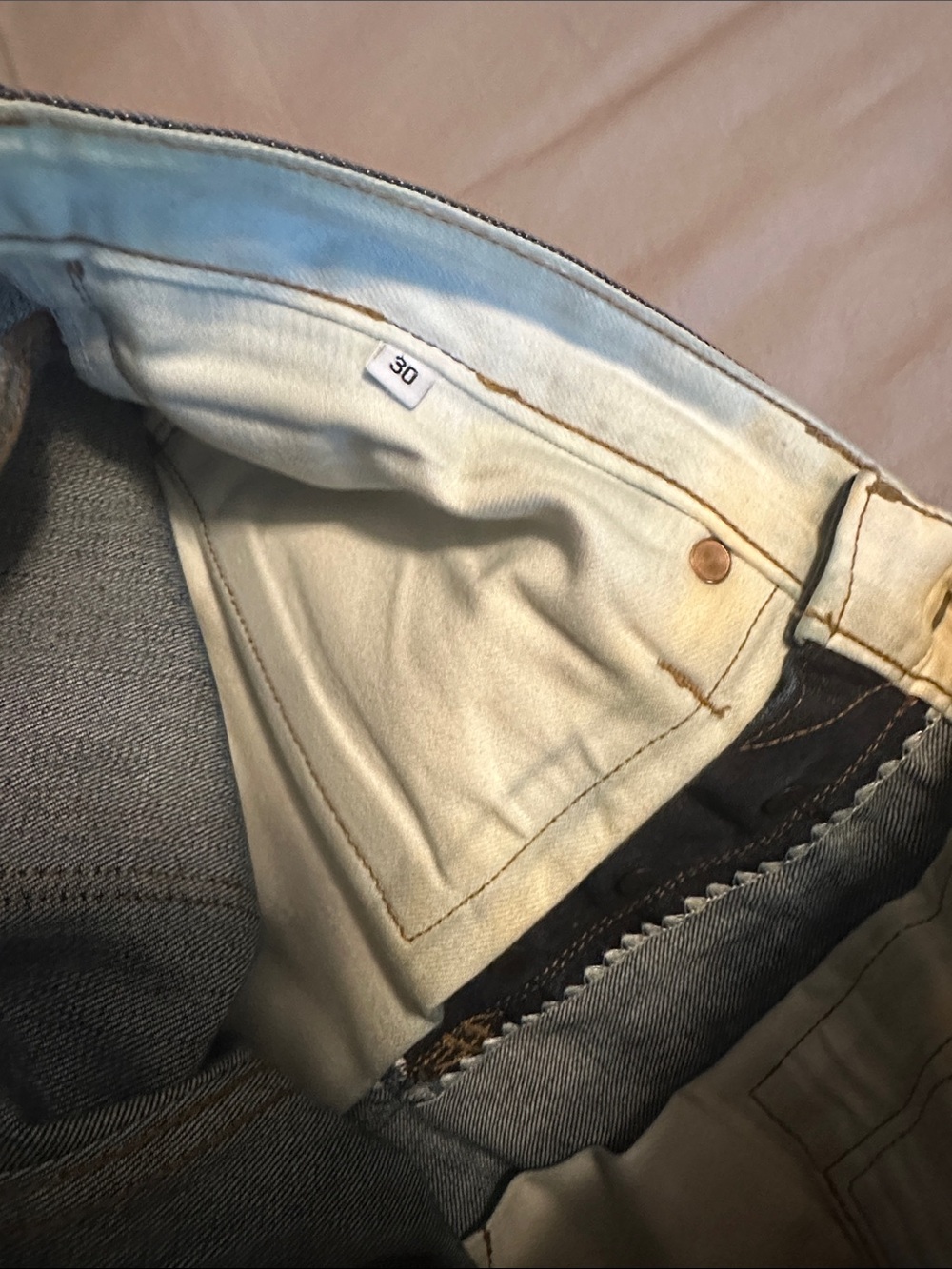 Billiam Selvedge Denim Jeans, Made in USA, White Oak Cone Mills - Picture 6 of 6